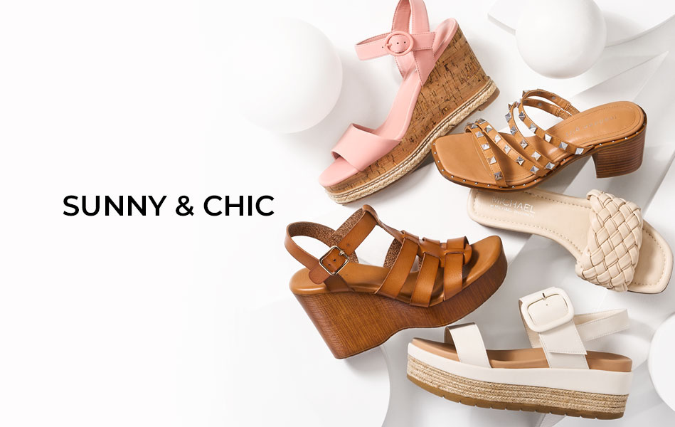 Sunny & Chic. Sandal trends your closet needs.
