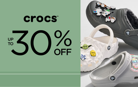 Crocs up to 30% off